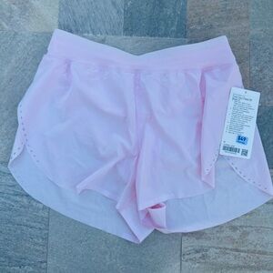 lululemon fast and free shorts strawberry milkshake